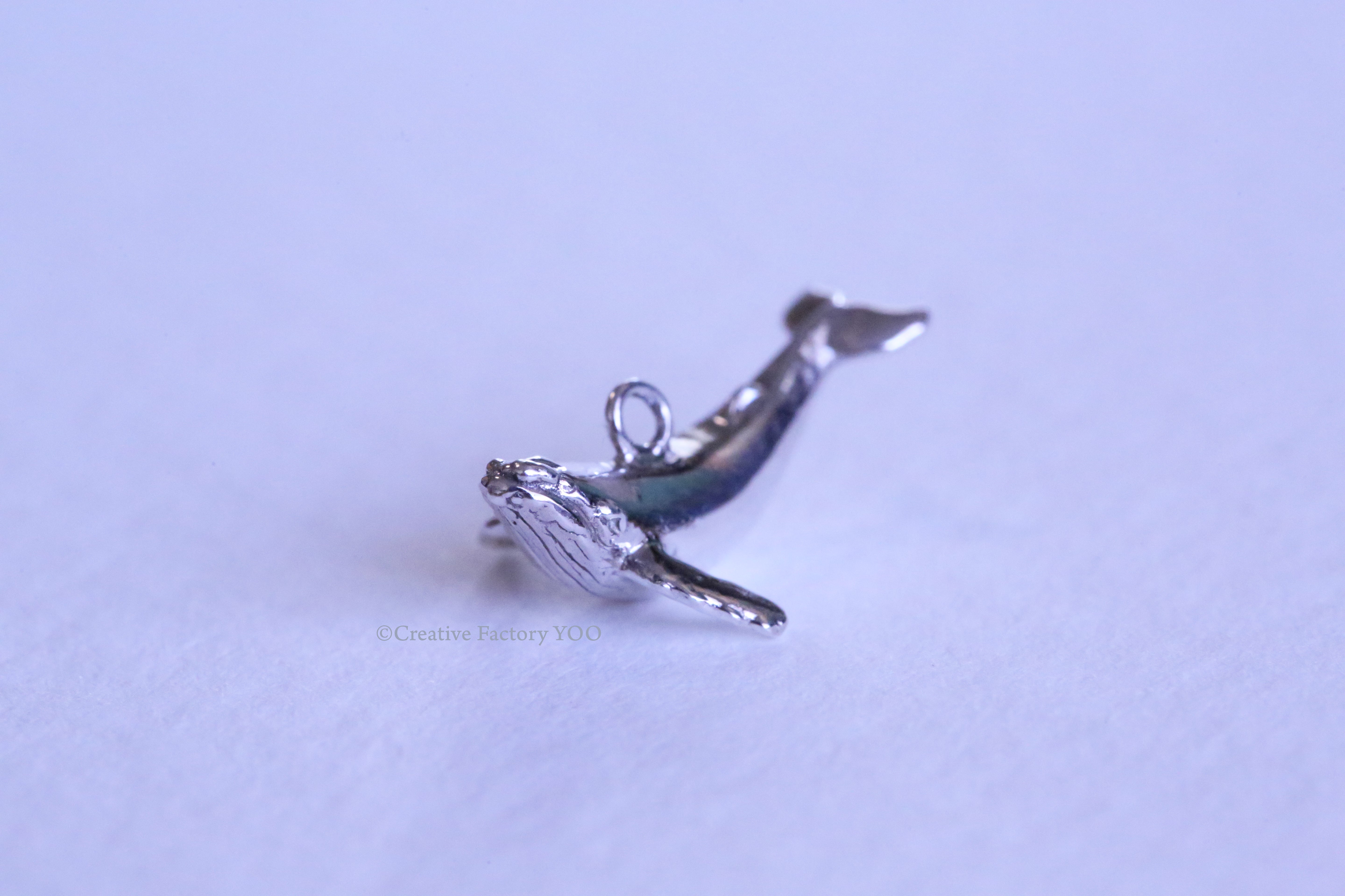Mini Humpback Whale Earrings