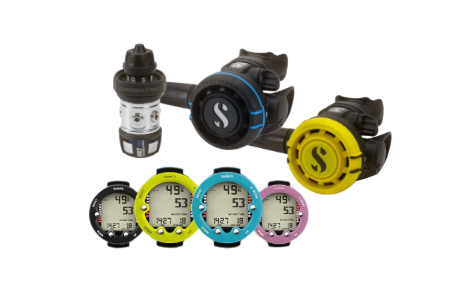 Scubapro Mk2 EVO + R105 + R105 + Gauge