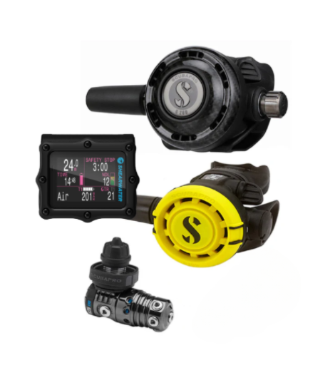 Scubapro MK25 EVO BT + G260 Carbon + R105 + Gauge