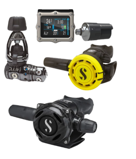 Scubapro MK25 EVO BT +A700 Carbon + R105 + Gauge