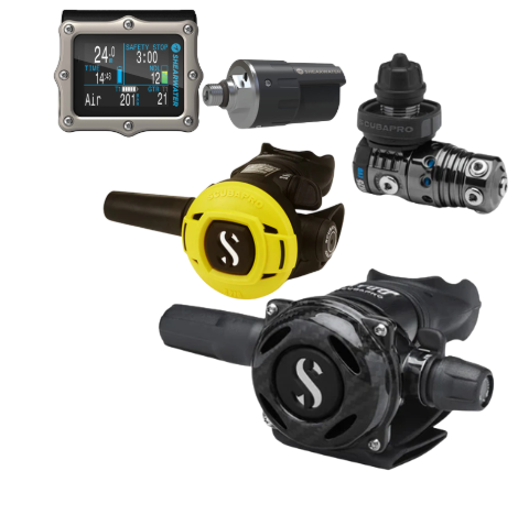 Scubapro MK25 EVO BT +A700 Carbon + R105 + Gauge