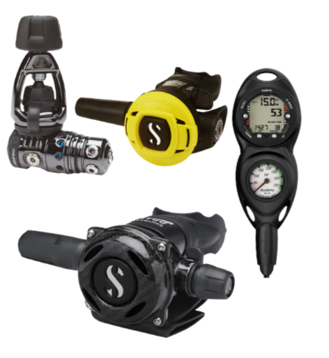 Scubapro MK25 EVO BT +A700 Carbon + R105 + Gauge