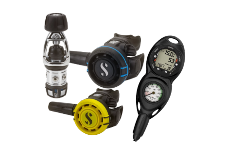 Scubapro Mk2 EVO + R105 + R105 + Gauge