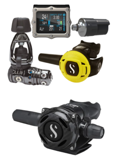 Scubapro MK25 EVO BT +A700 Carbon + R105 + Gauge