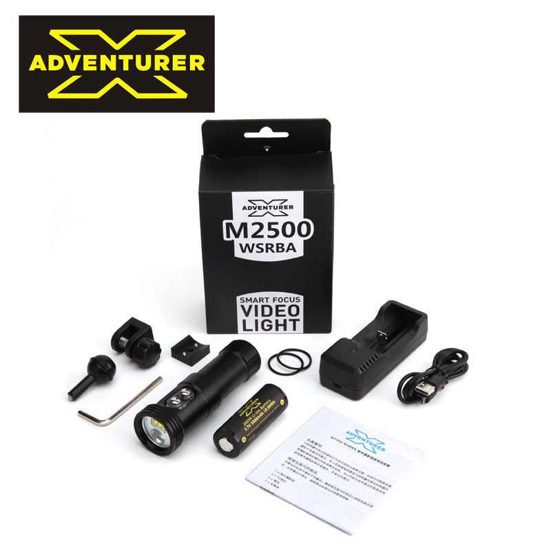 X-Adventurer M2500-WSRBA Video Light