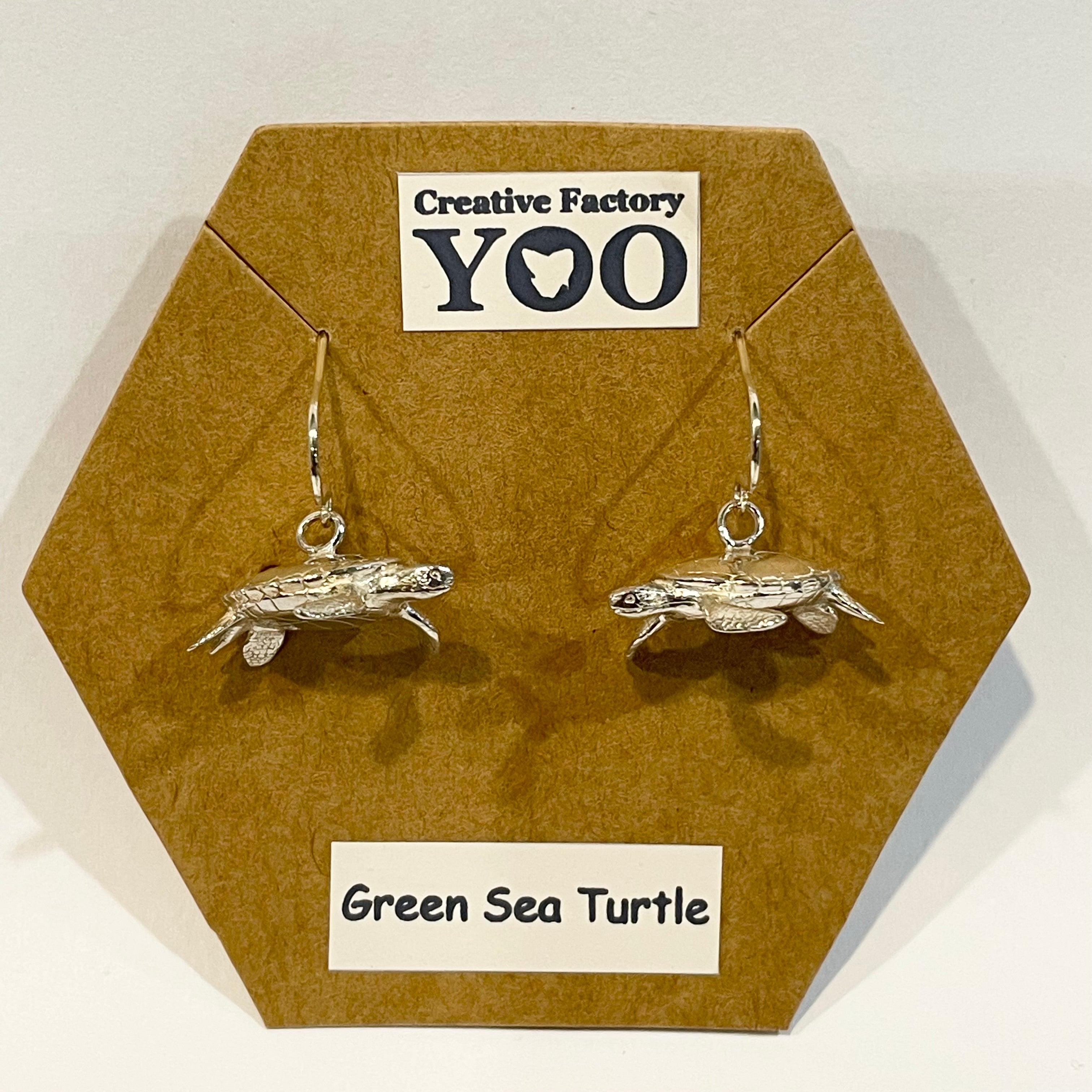 Green Sea Turtle Earrings