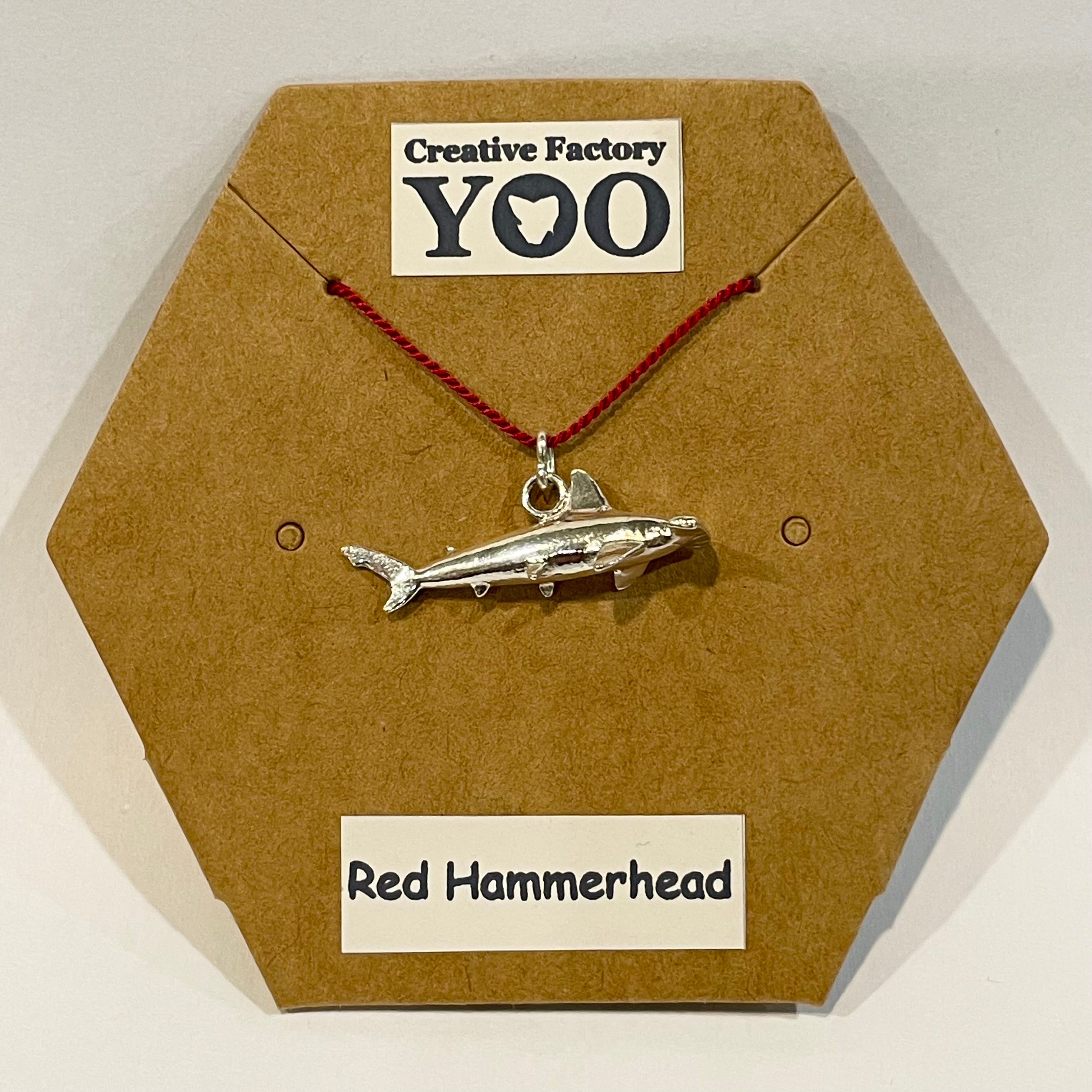 Red Hammerhead Shark Pendant