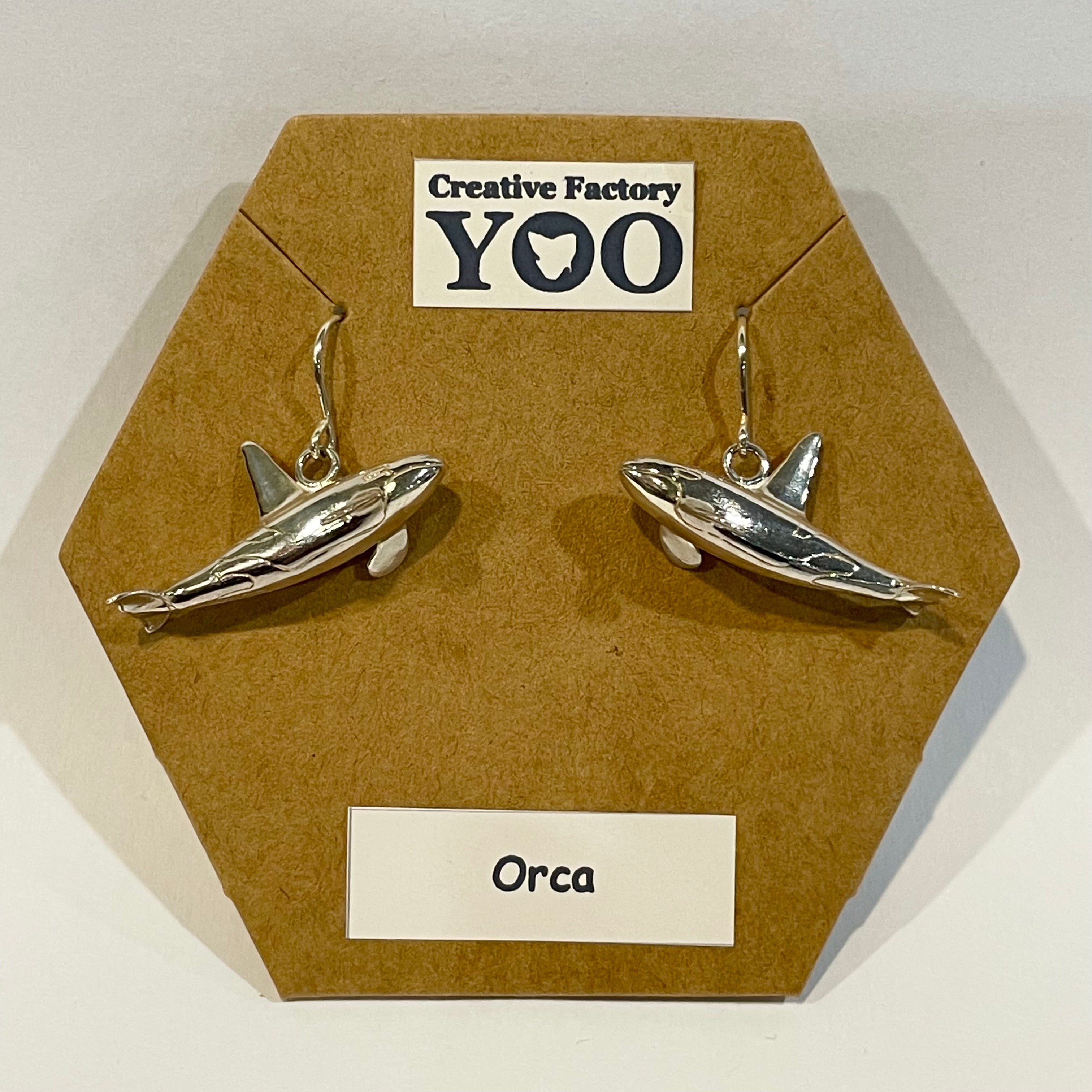 Orca / Killer Whale (Straight Shape) Earrings