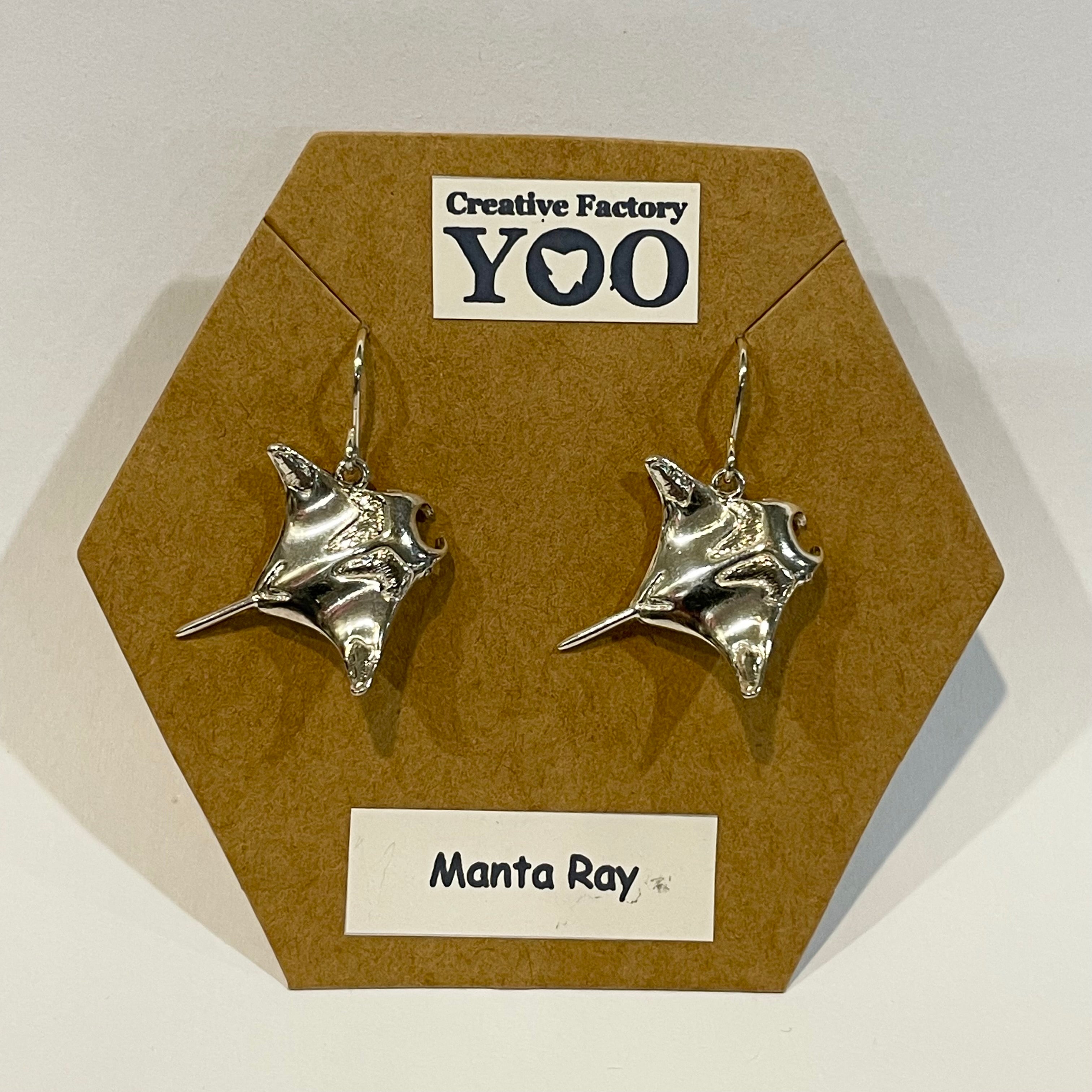 Manta Ray Earrings