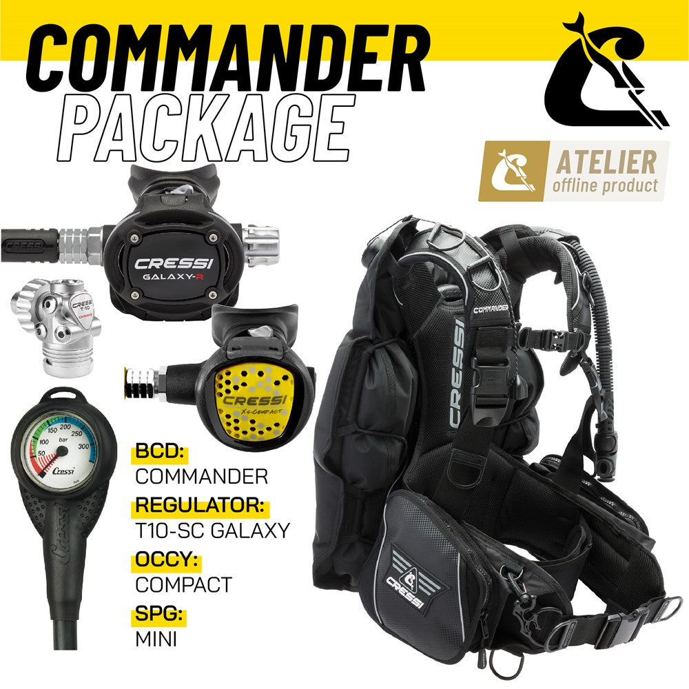 Cressi Commander + T10 Galaxy Package