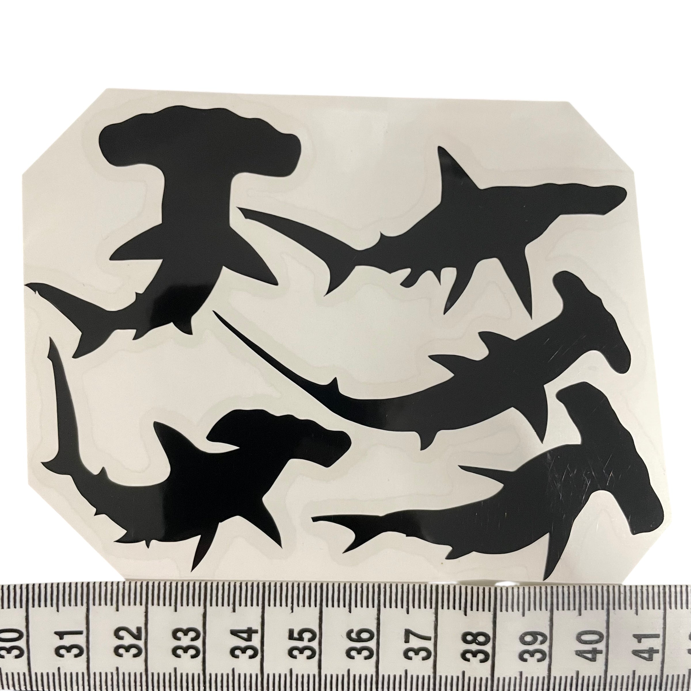 Red Hammerhead Sharks Waterproof Sticker
