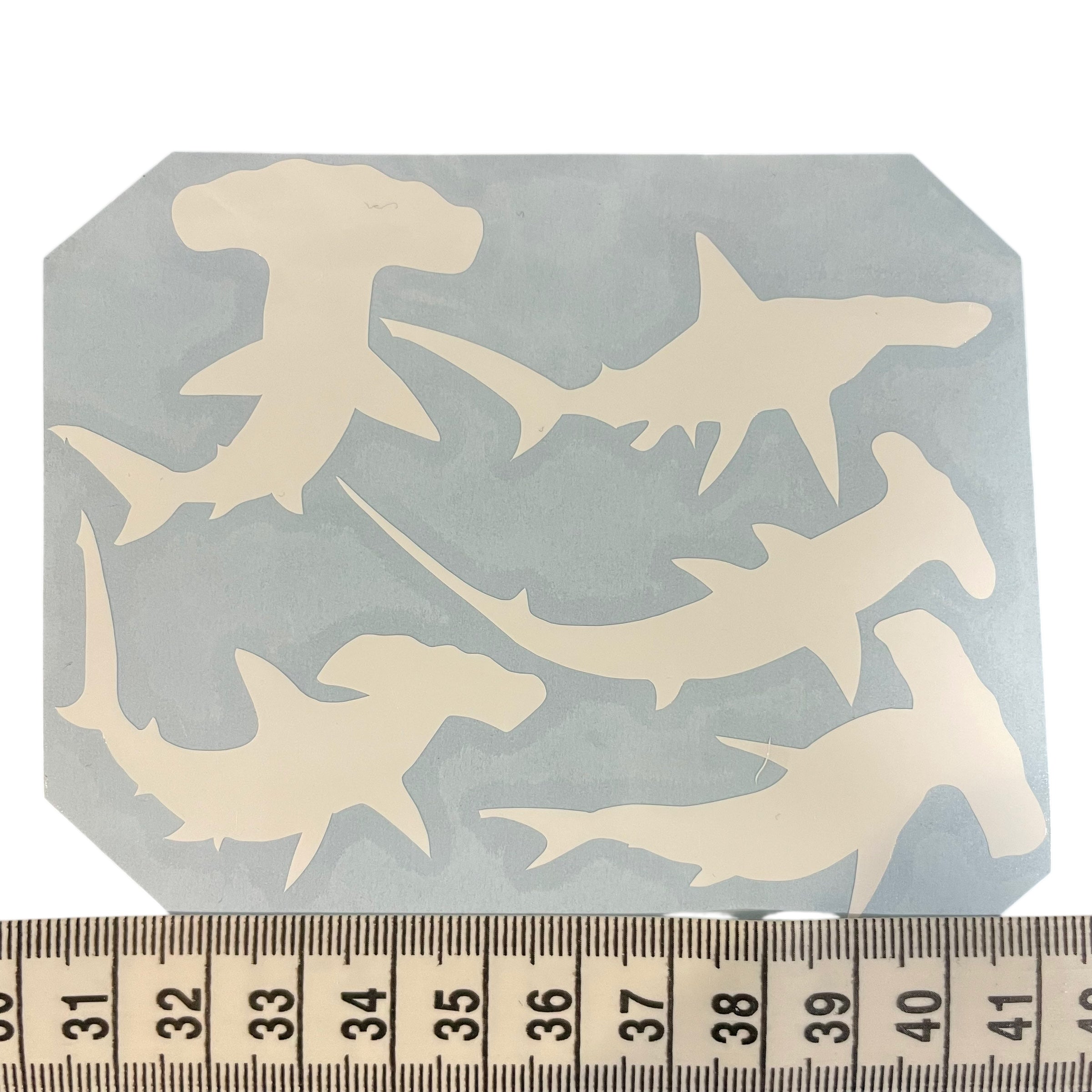 Red Hammerhead Sharks Waterproof Sticker