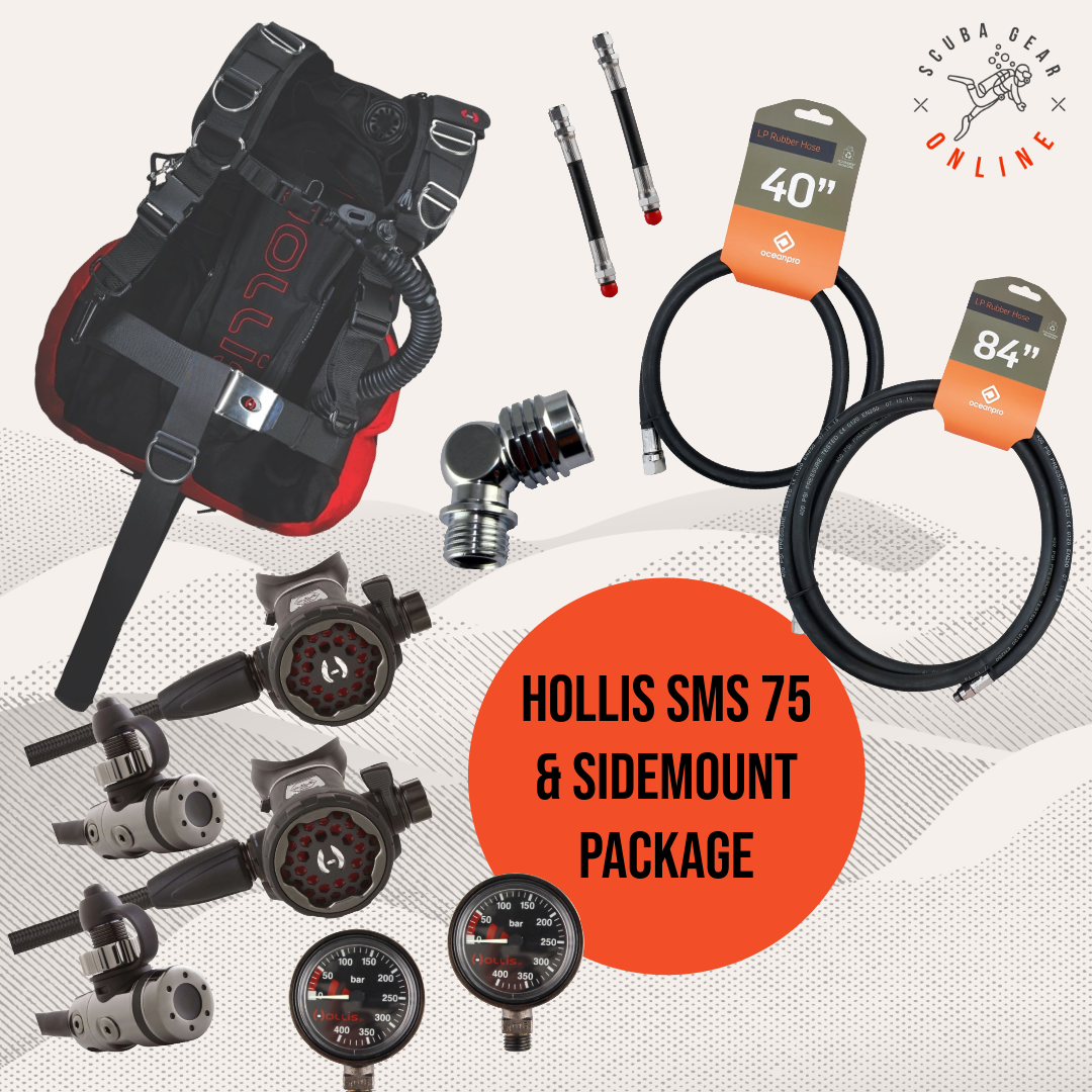 Hollis SMS 75 + Sidemount Reg Package