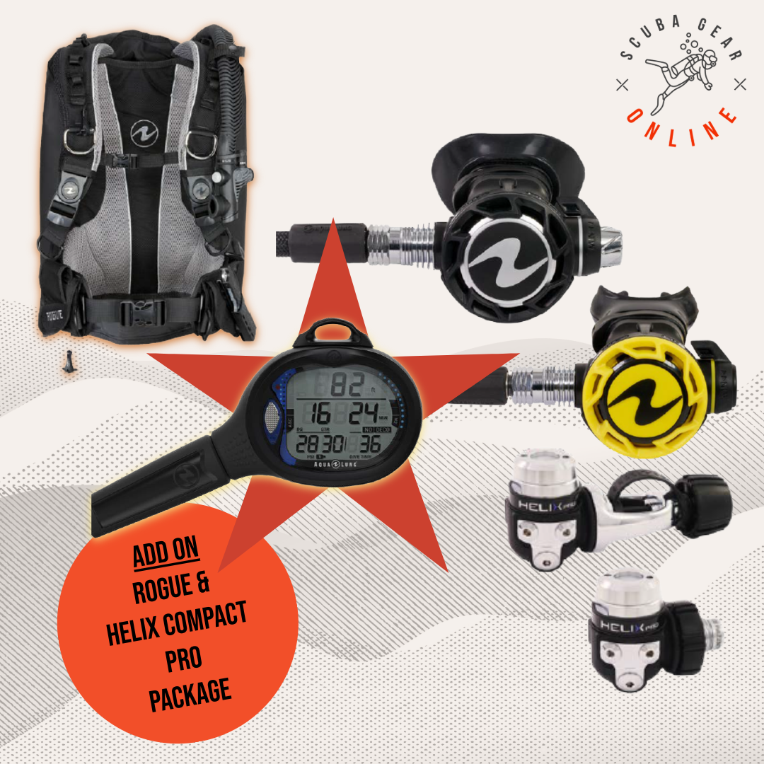 Aqualung Rogue BCD + Helix Compact PRO Regulator Set Package