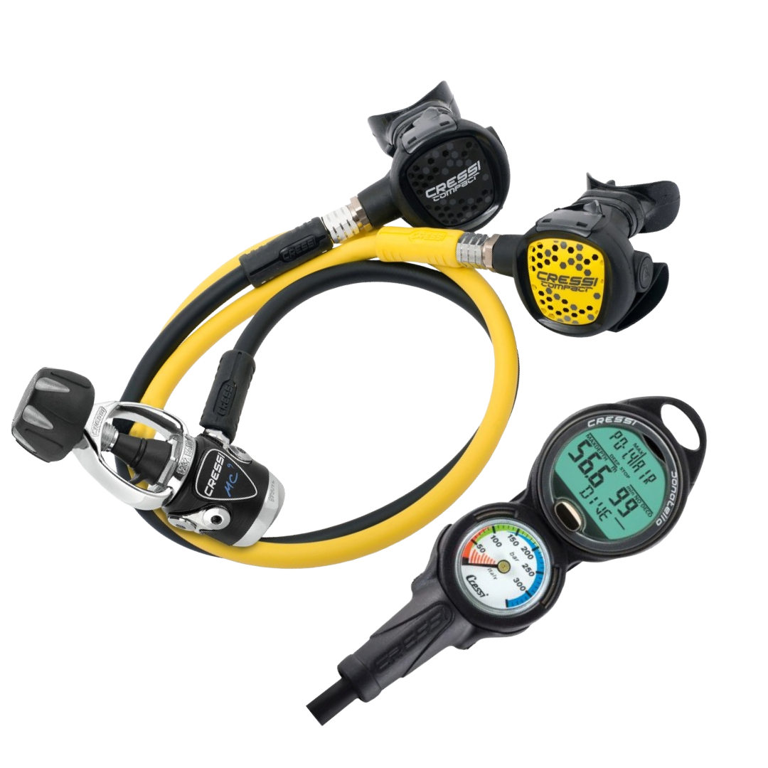 Cressi MC9 + Compact + Compact Octopus + Gauge