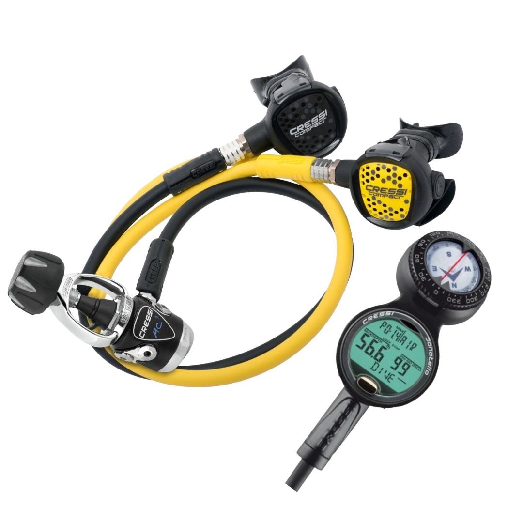 Cressi MC9 + Compact + Compact Octopus + Gauge