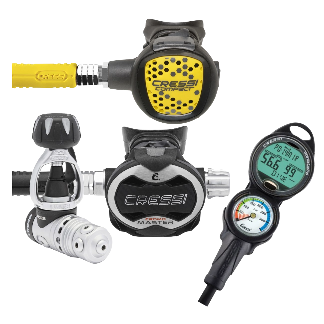 Cressi AC25 + Master Cromo + Compact + Gauge