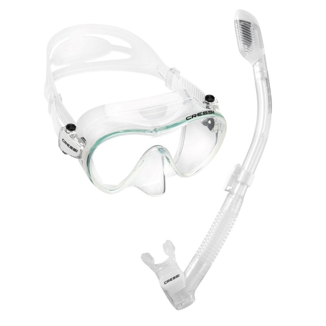 Cressi F1 + Dry Snorkel MS Set