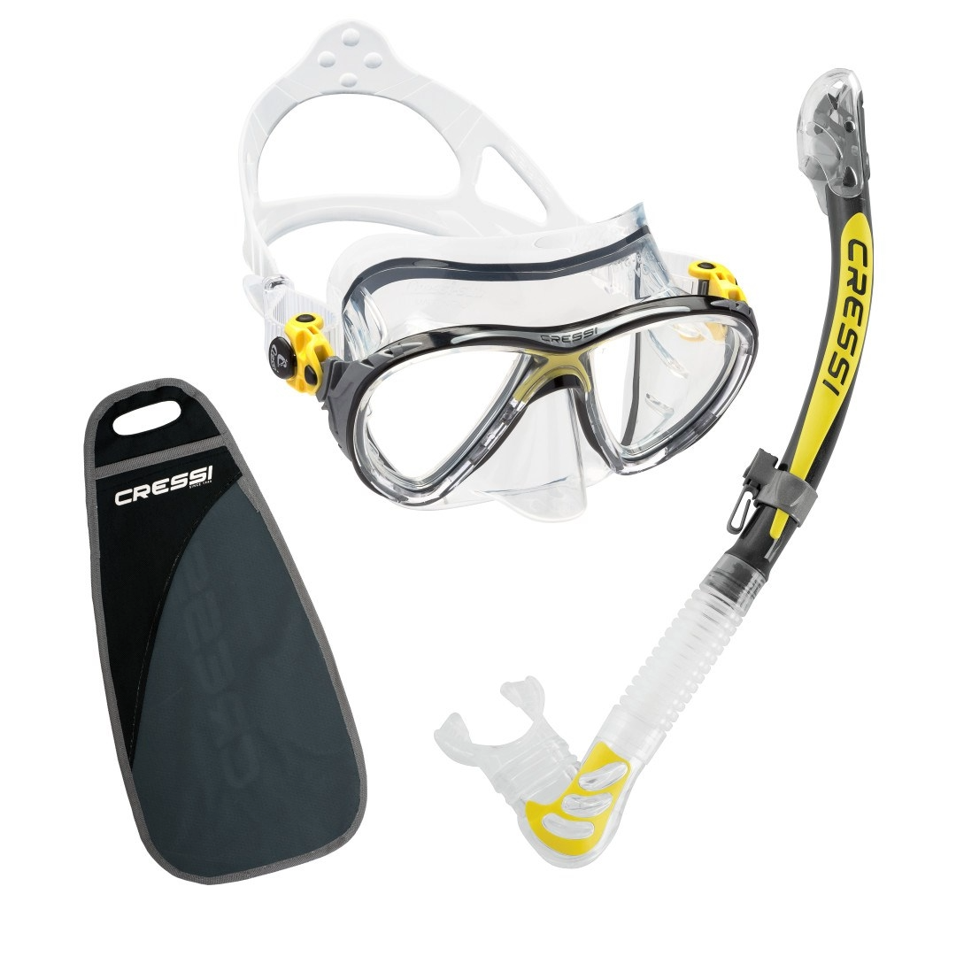 Cressi Big Eyes Evo + Alpha Ultra Dry MS Set