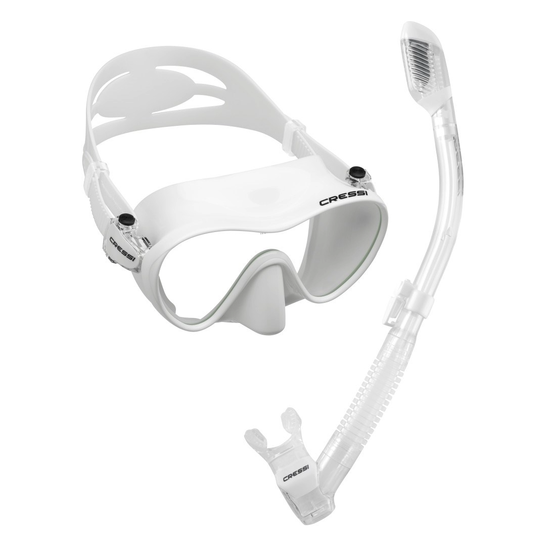 Cressi F1 + Dry Snorkel MS Set