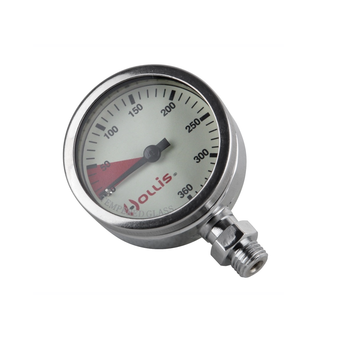 Hollis Brass Pressure Gauge