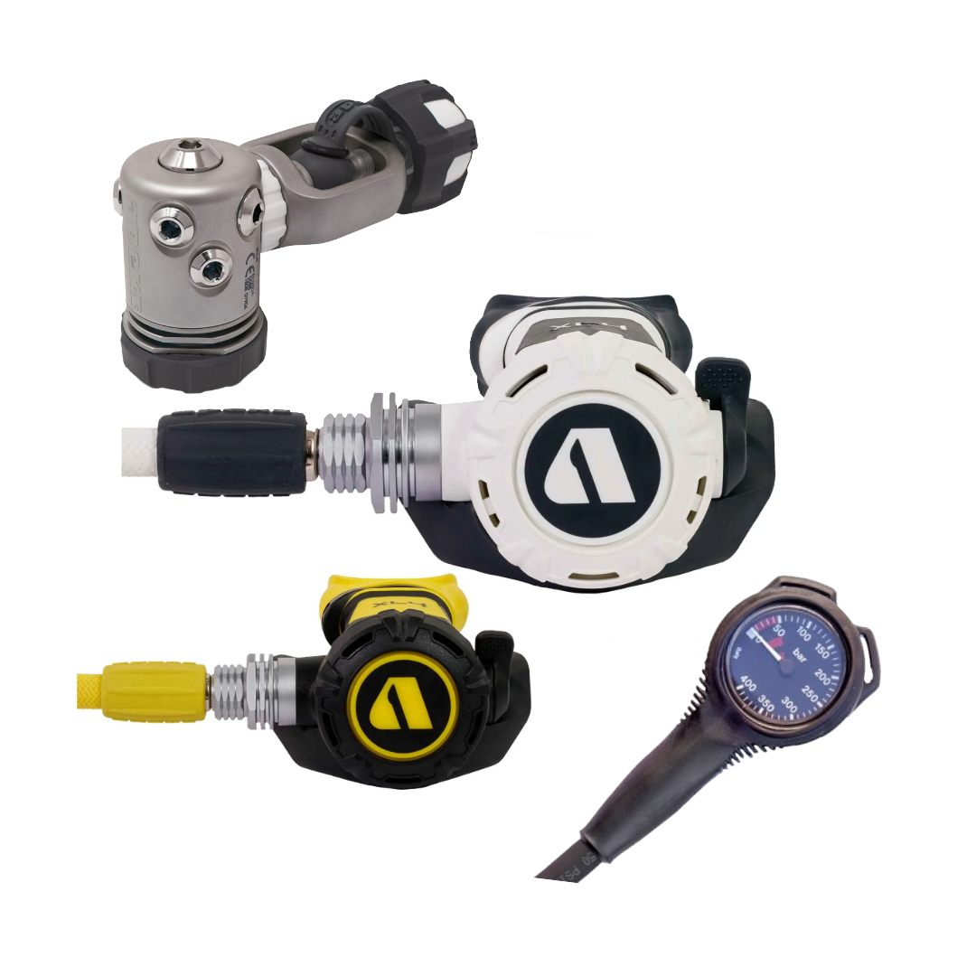 Apeks XL4+ Stage 3 Regulator Set + Gauge