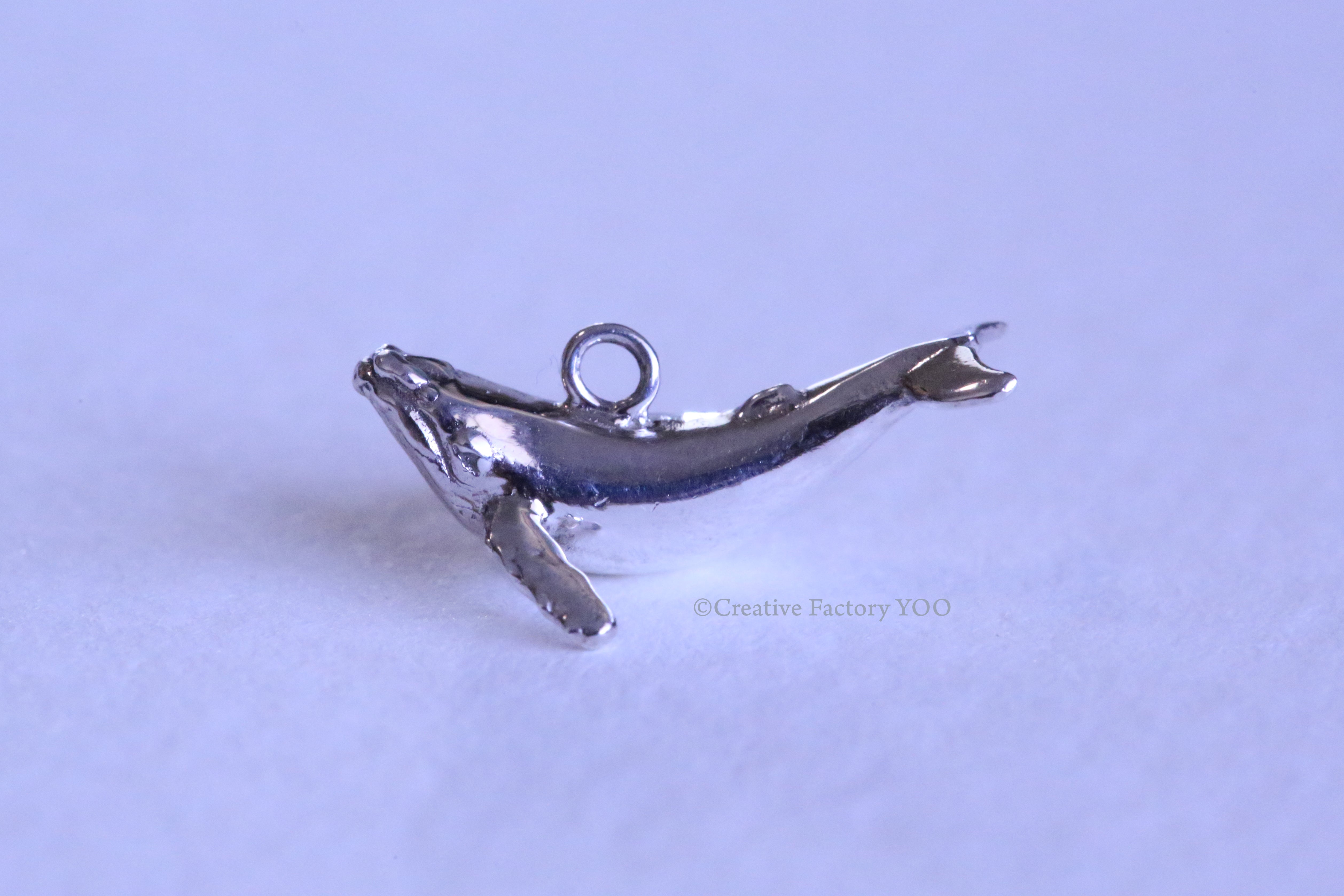 Mini Humpback Whale Earrings