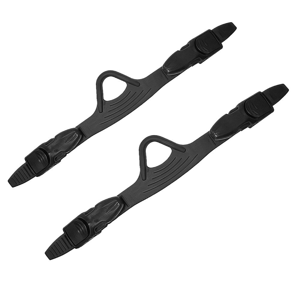 Cressi rubber replacement fin straps with quick-release buckles