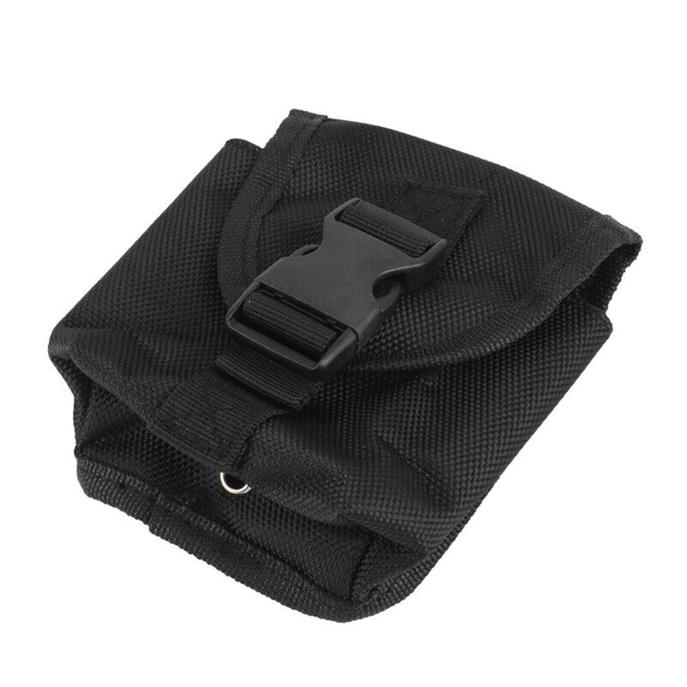 Cressi Generic Trim Pocket 2kg in black with quick-release buckle