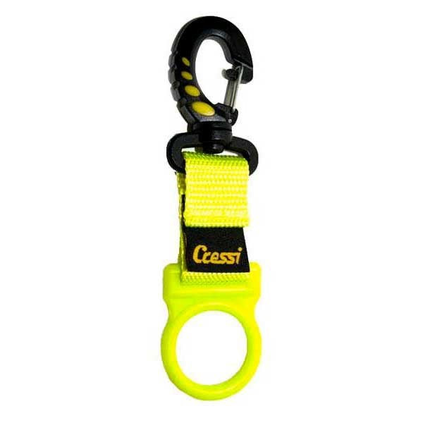 Cressi Heavy Duty Octopus Holder with Snap Clip – Yellow