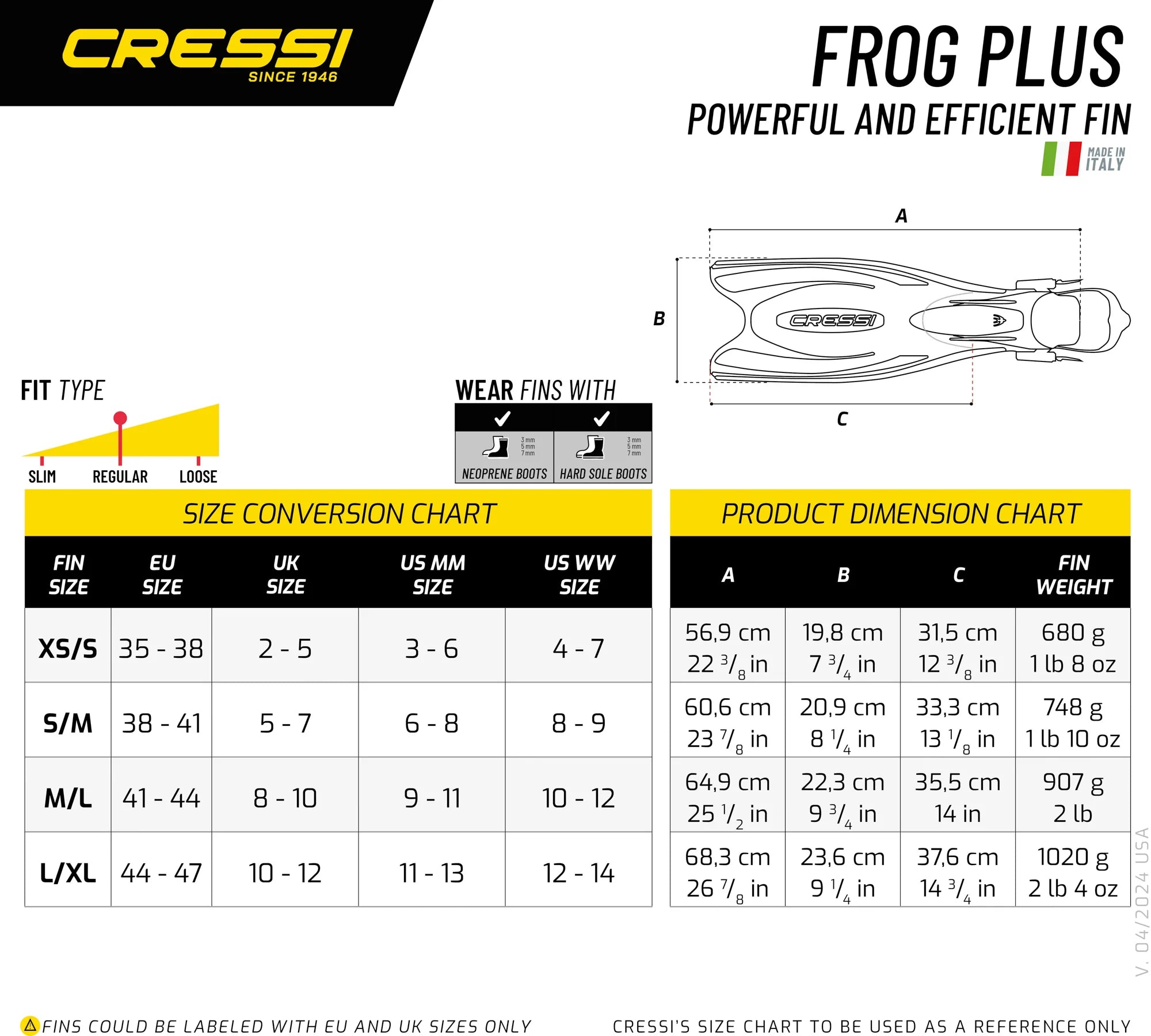 Cressi Frog Plus Fins