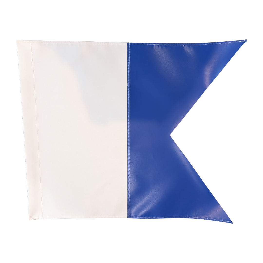 Custom Heavy Duty Alpha Dive Flag – 61 × 72 cm