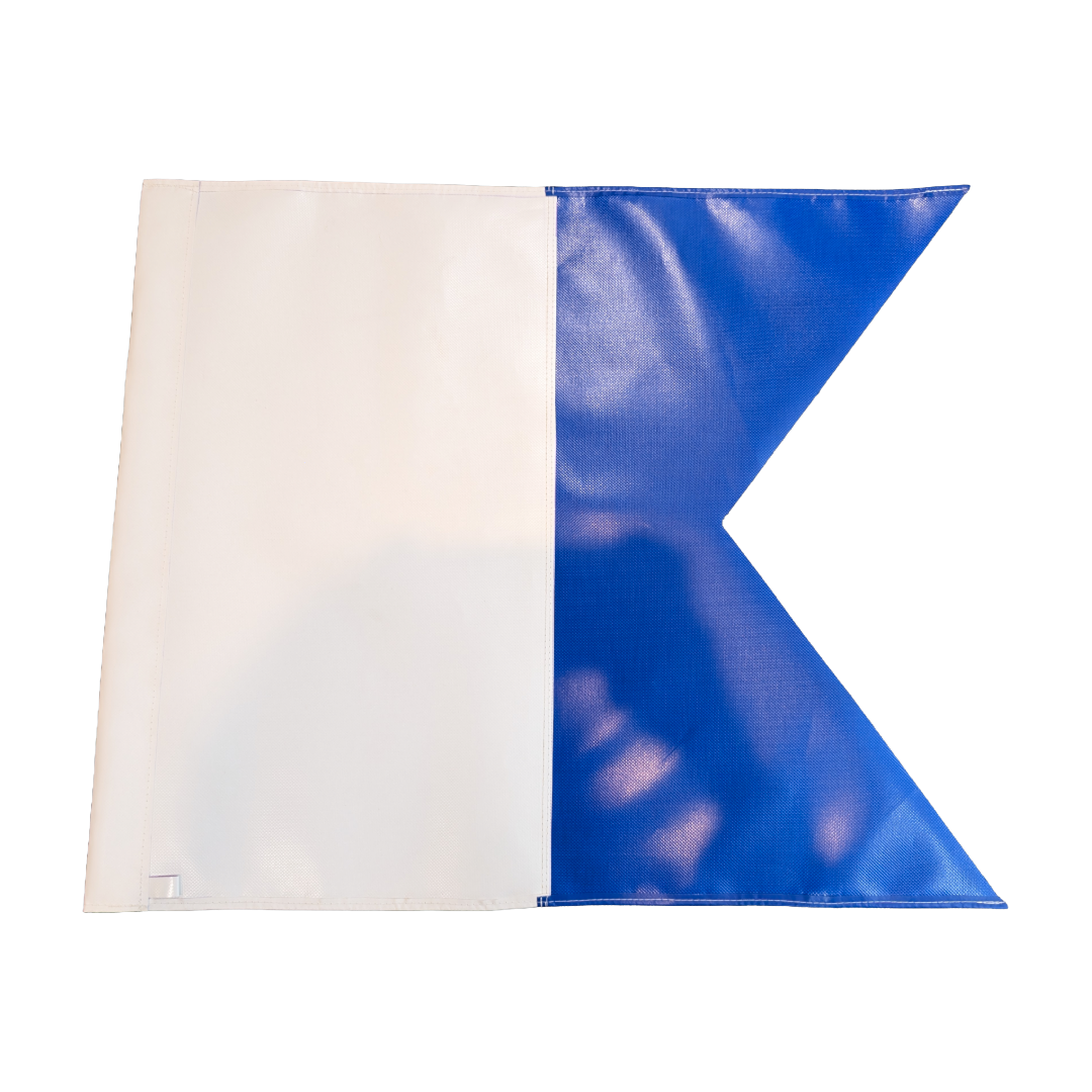 Custom Heavy Duty Alpha Dive Flag – 61 × 72 cm