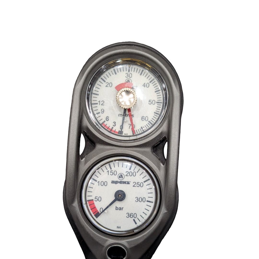 Apeks SPG + Depth Gauge Console with Miflex Hose