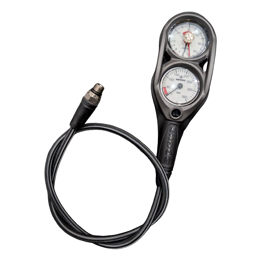 Apeks SPG + Depth Gauge Console with Miflex Hose