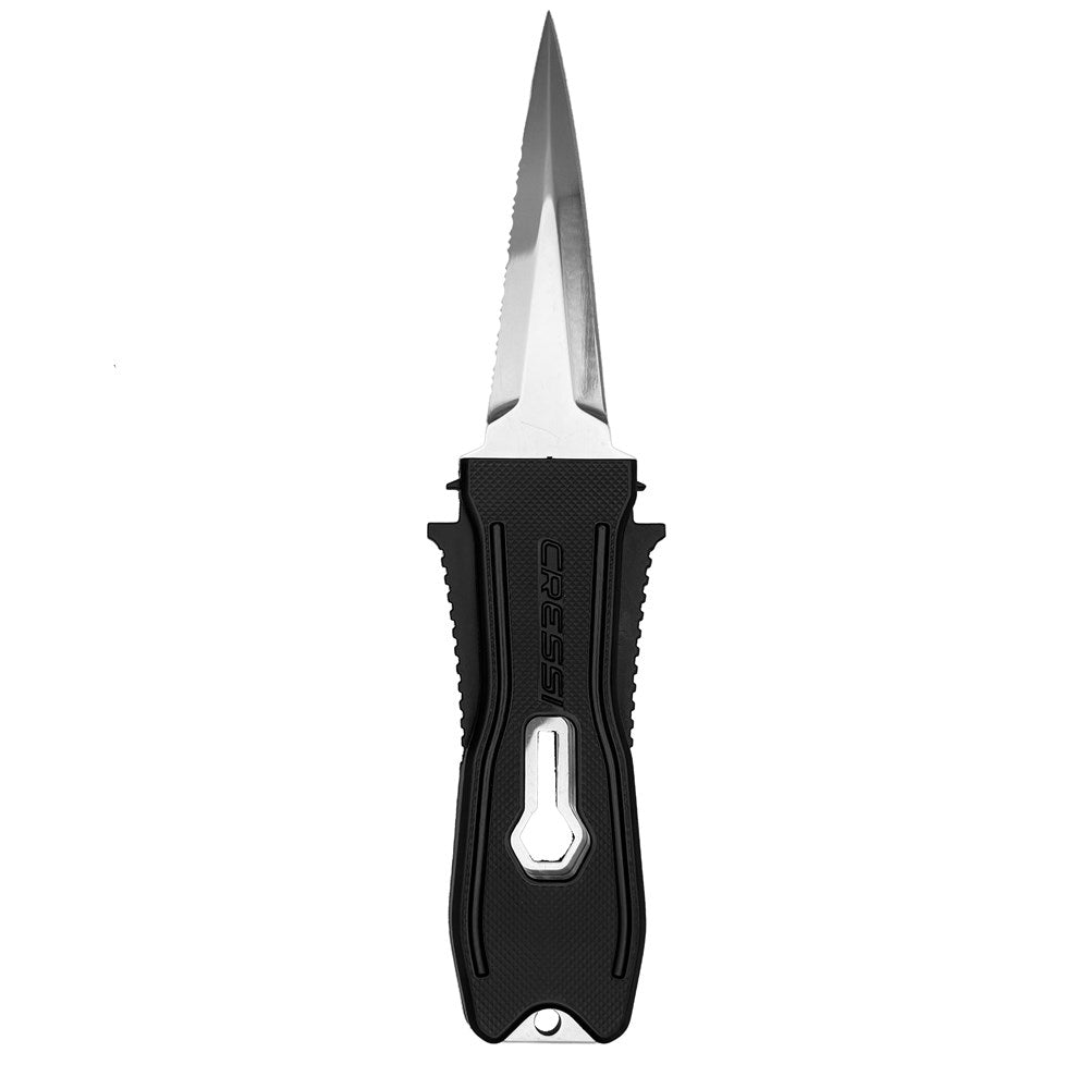 Cressi Snake Knife – Stainless Steel Black