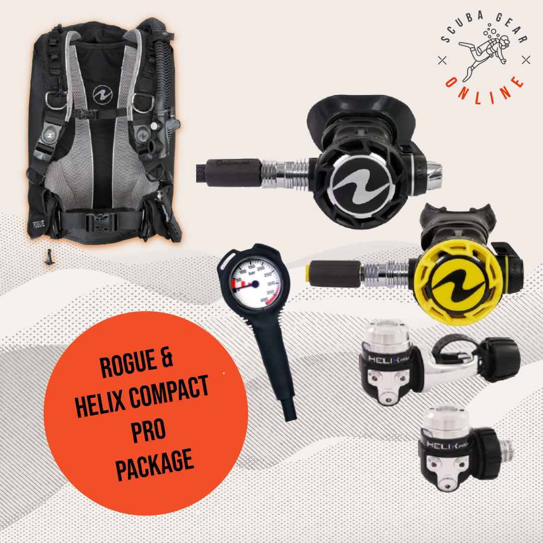 Aqualung Rogue BCD + Helix Compact PRO Regulator Set Package