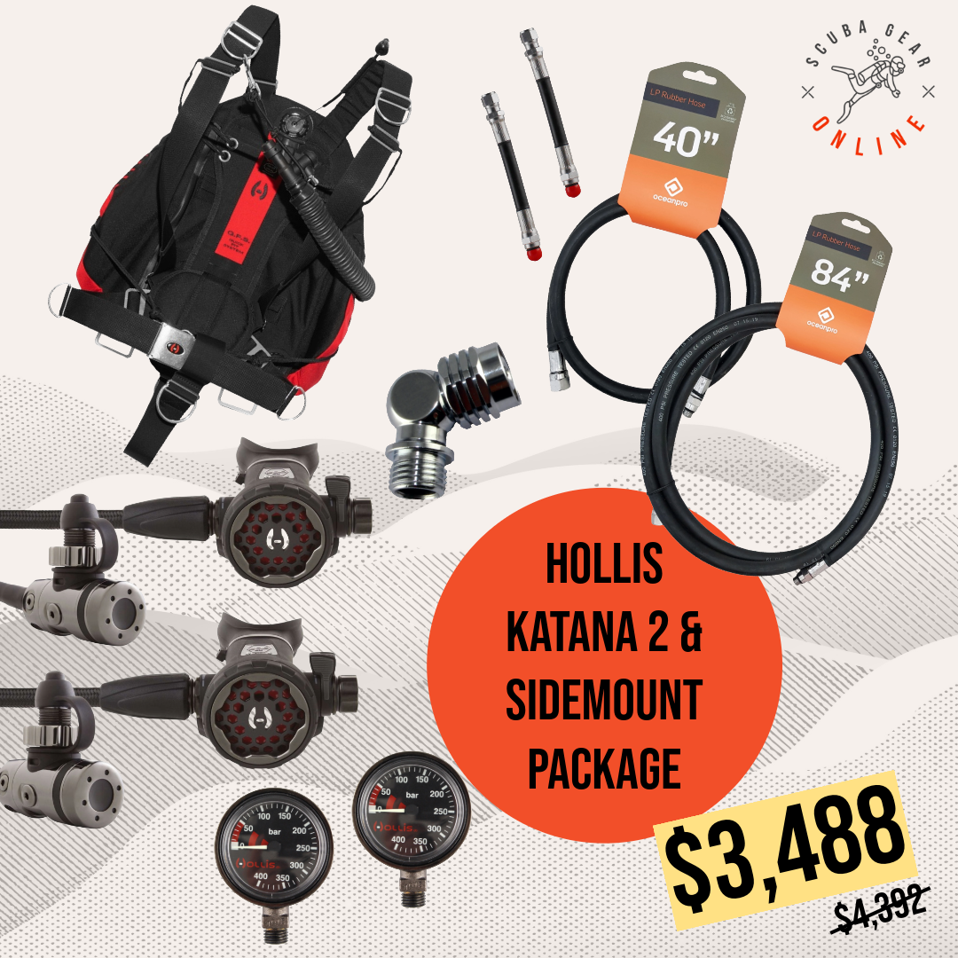Hollis Katana 2 + Sidemount Reg Package