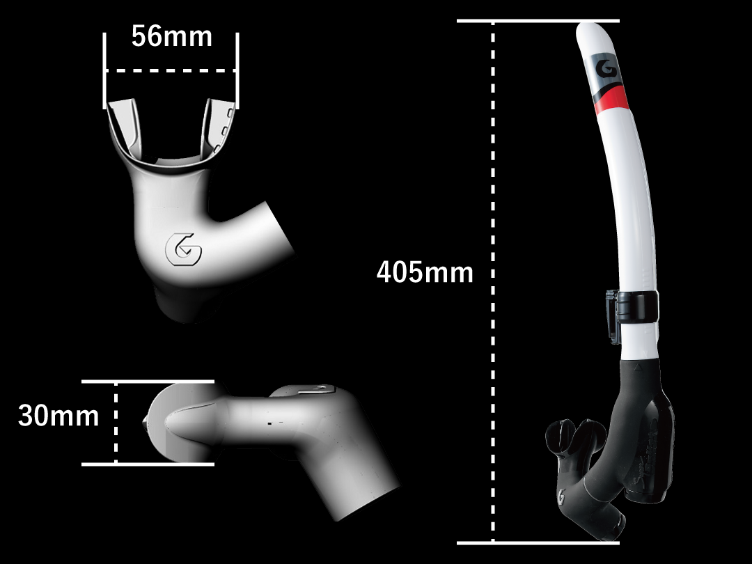 [COMING SOON] Gull Super Bullet Black Silicone Snorkel