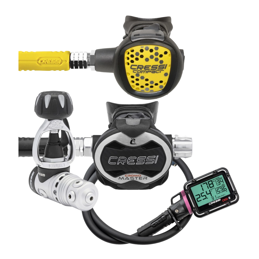 Cressi AC25 + Master Cromo + Compact + Gauge