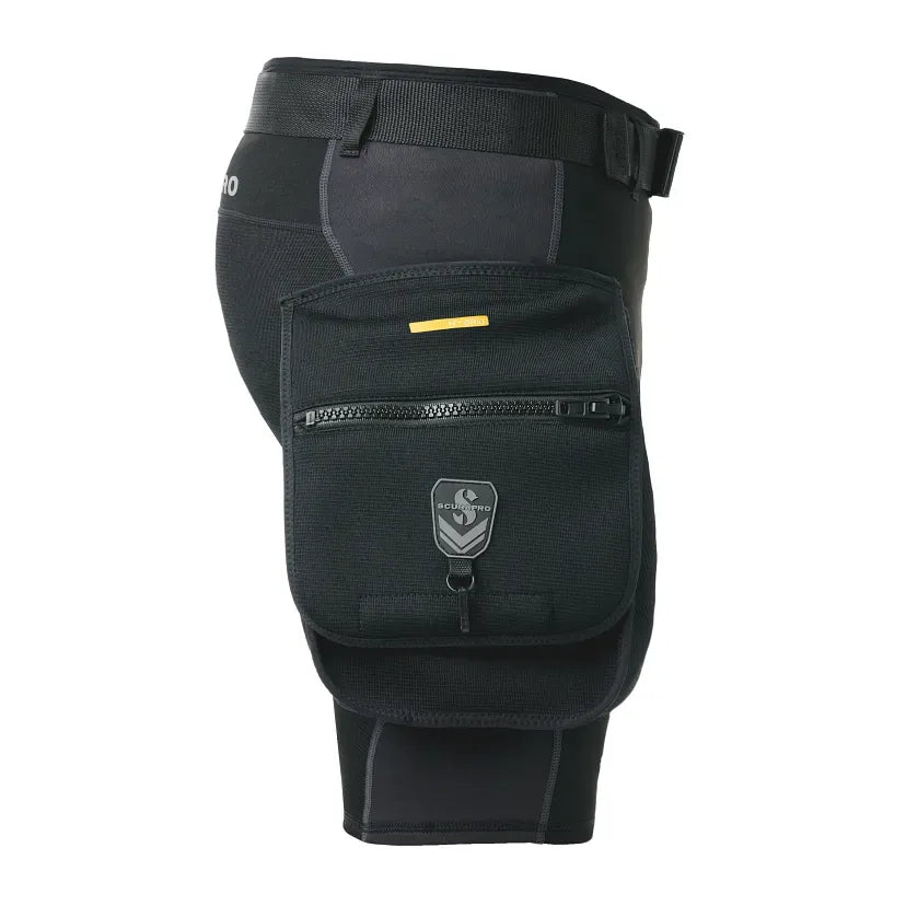 Scubapro Hybrid Cargo Shorts – Men's 1mm Neoprene (Black)