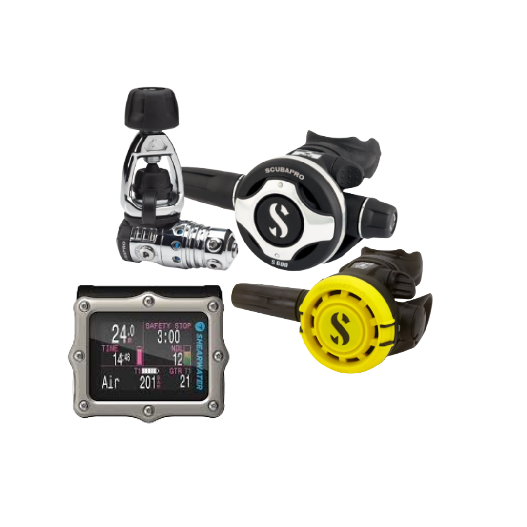 Scubapro Mk25 + S600 + R105 + Gauge