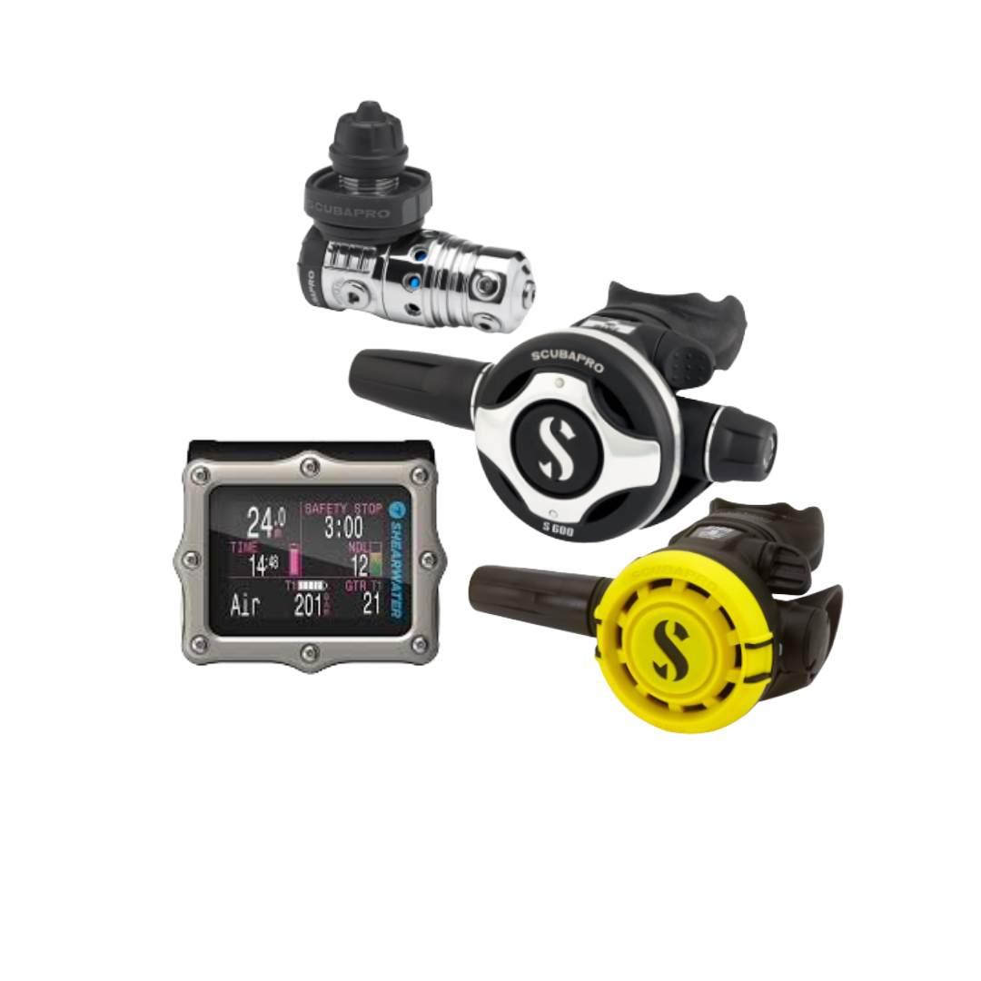 Scubapro Mk25 + S600 + R105 + Gauge