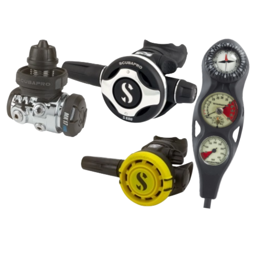 Scubapro Mk17 + S600 + R105 + Gauge